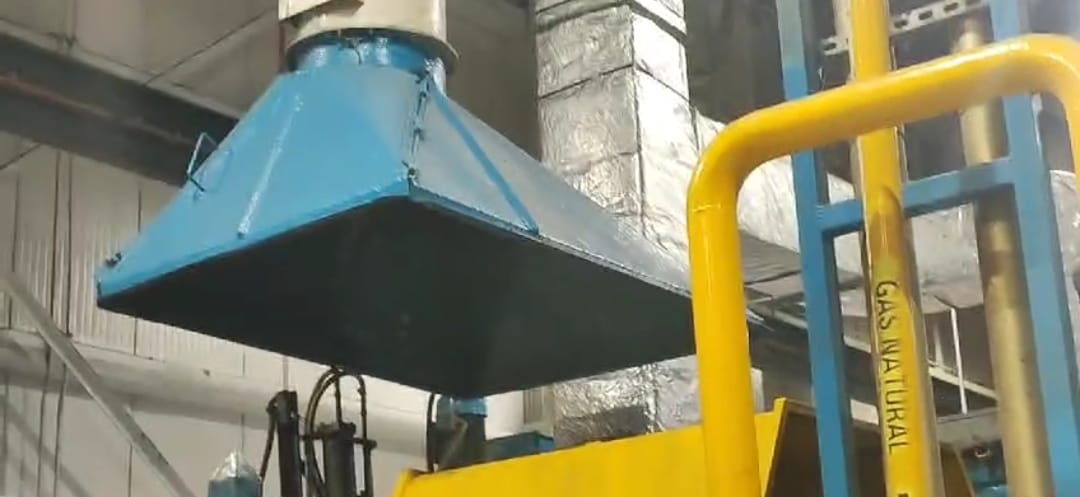 extractor centrífugo industrial para extracción de humos contaminantes